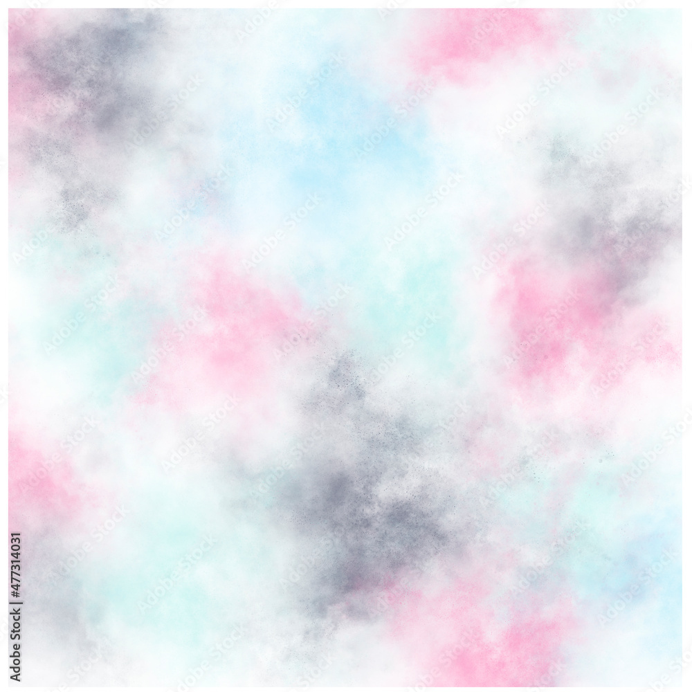 abstract colorful background. Blue, pink and black spots on a white background