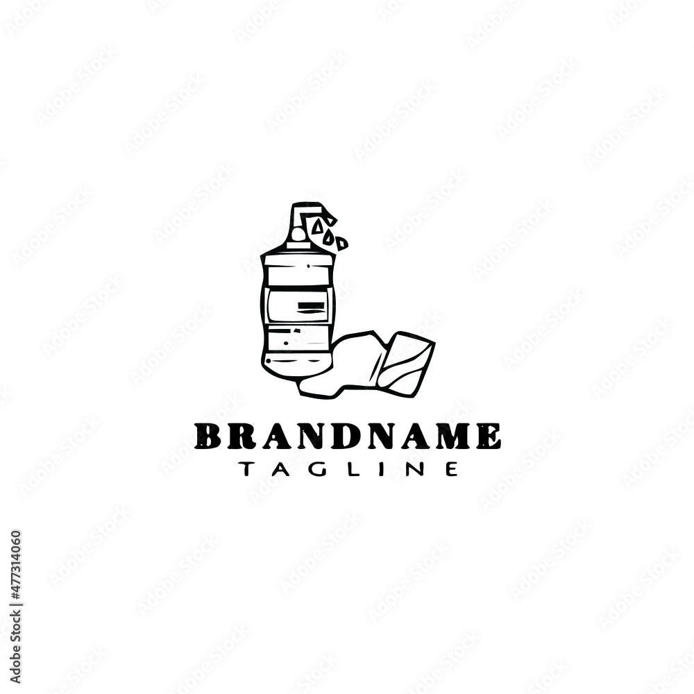 hand sanitizer logo icon design template vector