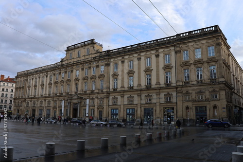 Le musée des beaux arts, vue de l'exterieur, ville de Lyon, département du Rhône, France