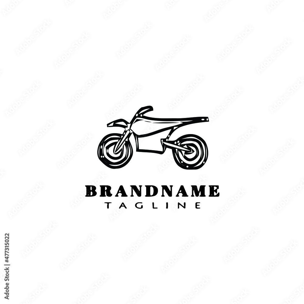 motocross logo cartoon icon design template black isolated vector illustration motocross logo cartoon icon design template black isolated vector illustration