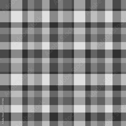 Seamless pattern. Checkered monochrome fabric. Abstract cloth texture. Print for shirts and textiles
