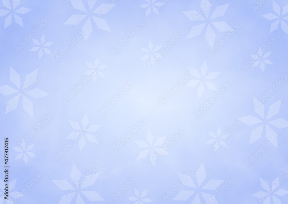 背景 雪の結晶 中央グラデーション 青 背景 雪の結晶 中央グラデーション 青