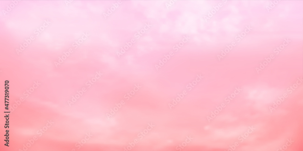 Panorama Clear red sky and white cloud detail with copy space. Sky Landscape Background.Summer heaven with colorful clearing sky. Vector illustration. Good weather and beautiful nature. Panorama Clear red sky and white cloud detail with copy space. Sky Landscape Background.Summer heaven with colorful clearing sky. Vector illustration. Good weather and beautiful nature.