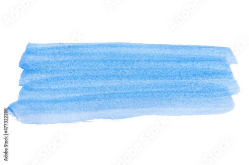 abstract acrylic watercolor paint brush stroke texture isolated on white background for logo and banner. design, creative, and illustration.