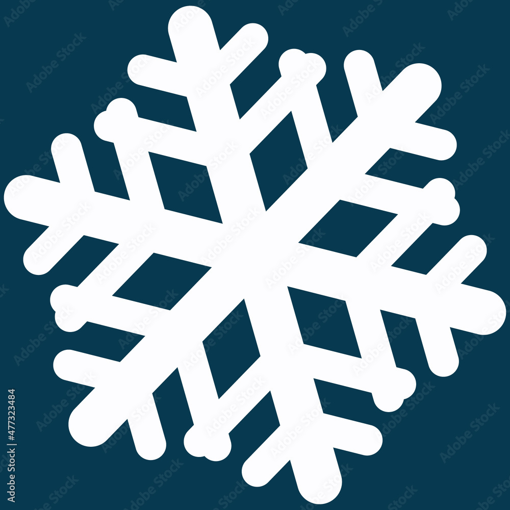 Obraz premium snowflake on blue background
