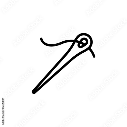 Needle line icon design vector template