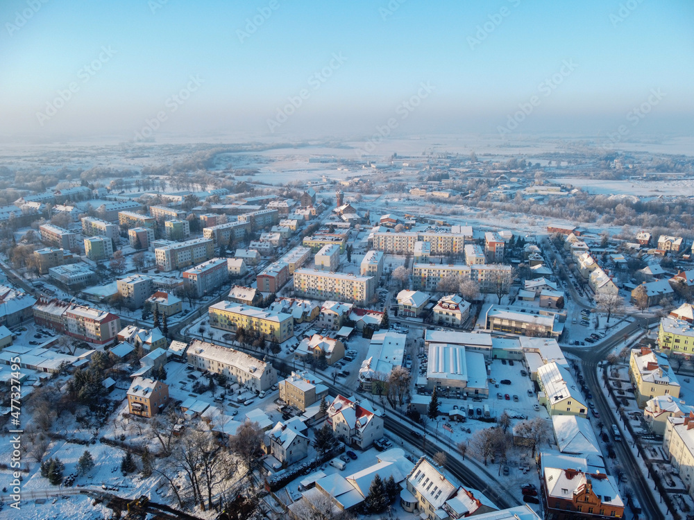 aerial city landscape