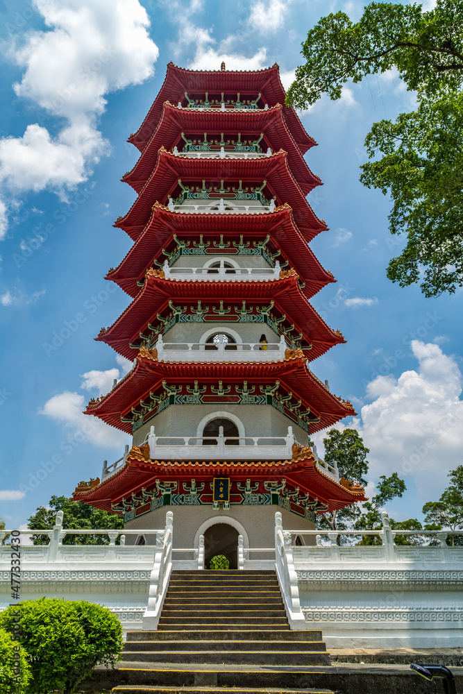 The 7-storey pagoda at the Chinese Garden, Chinese Garden, Singapore.