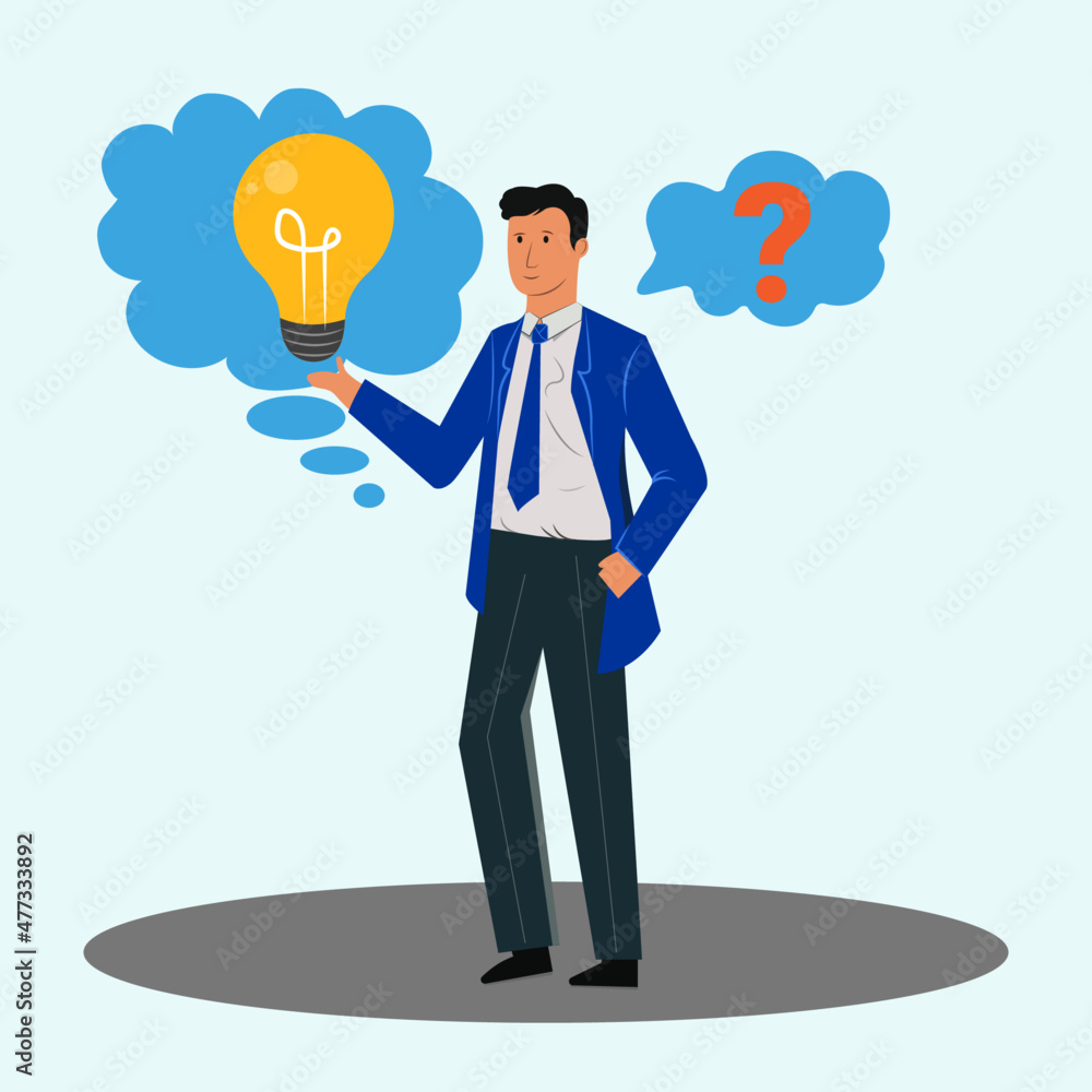 Creative business idea concept, Search ideas vector illustration Creative business idea concept, Search ideas vector illustration