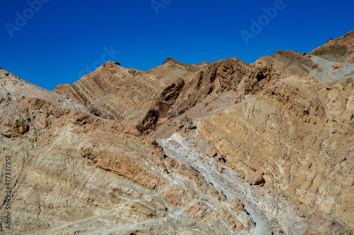 View of Chbika -  mountain oasis in western Tunisia -Tozeur governorate - Tunisia  photo