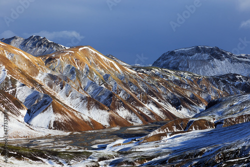 mountains in landmannalaugar