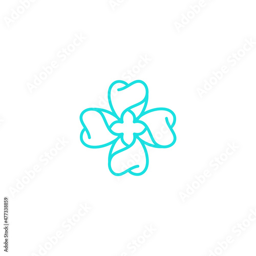 flower dental concept vector logo design © ellistya