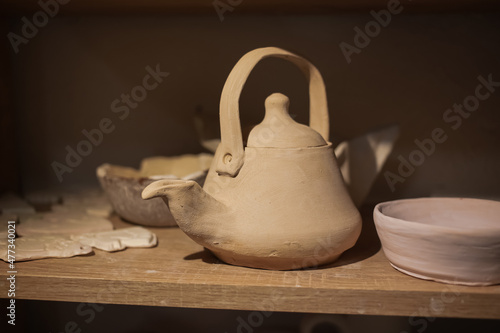 Clay products are in the workshop
