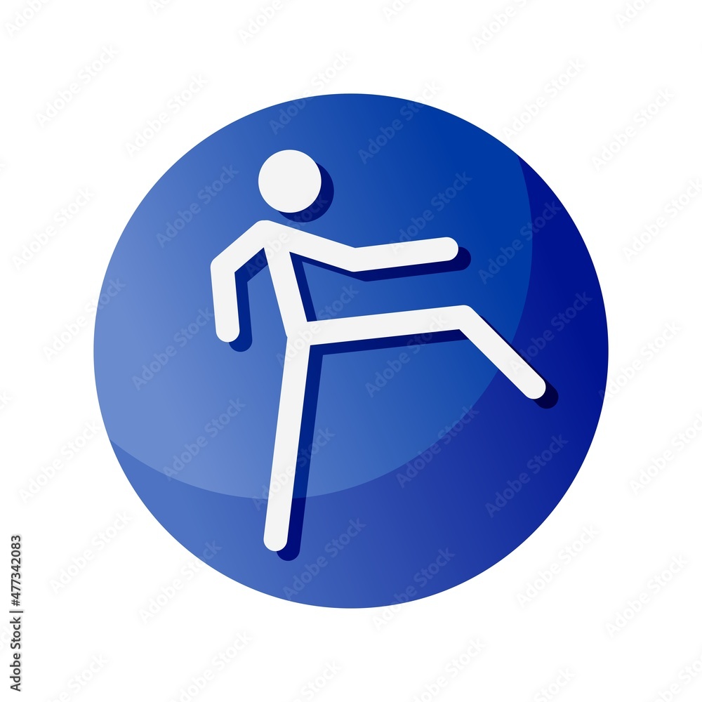 Karate icon. A symbol dedicated to sports and games. Vector illustrations. Karate icon. A symbol dedicated to sports and games. Vector illustrations.