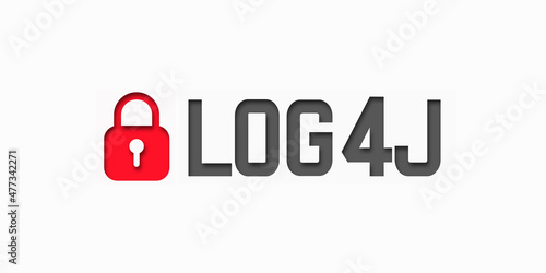 Log4J security vulnerability. Log4Shell. Paper cut illustration. The danger of a computer virus infection.