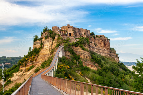 Little medieval town Civita di Bagnoregio, the dying city, Lazio, Italy