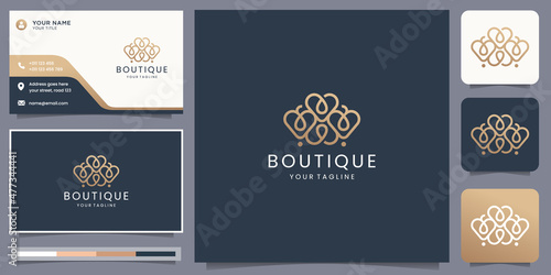 minimal boutique logo inspiration for business of fashion logo,luxury design,logo and business card.