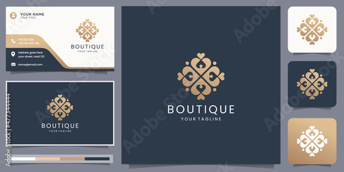 elegant boutique logo inspiration for business of fashion logo,luxury design,logo and business card.
