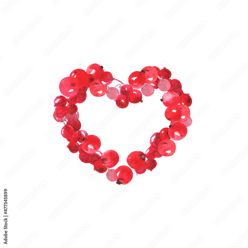 New Year set 2022 _ heart _ berry frame New Year set 2022 _ heart _ berry frame
