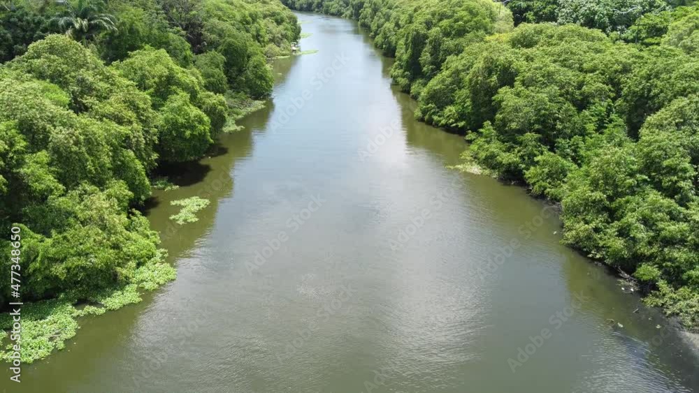 walking on the river