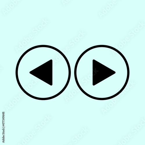 Free Download Play button icon in trendy flat style isolated on grey background. Play symbol for your web site design, logo, app, UI. Vector illustration, EPS10. - GFXLoad