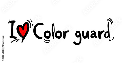 I love Color guard