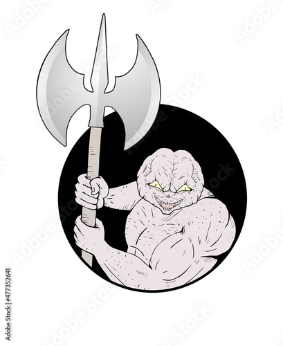 Muscle warrior draw