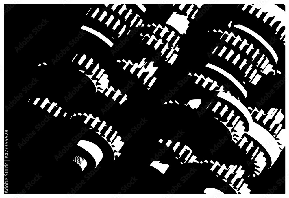 Fototapeta premium Gearbox mechanisms close-up