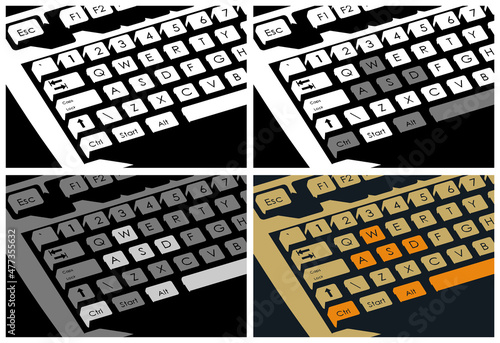 Mechanical retro keyboard mini set