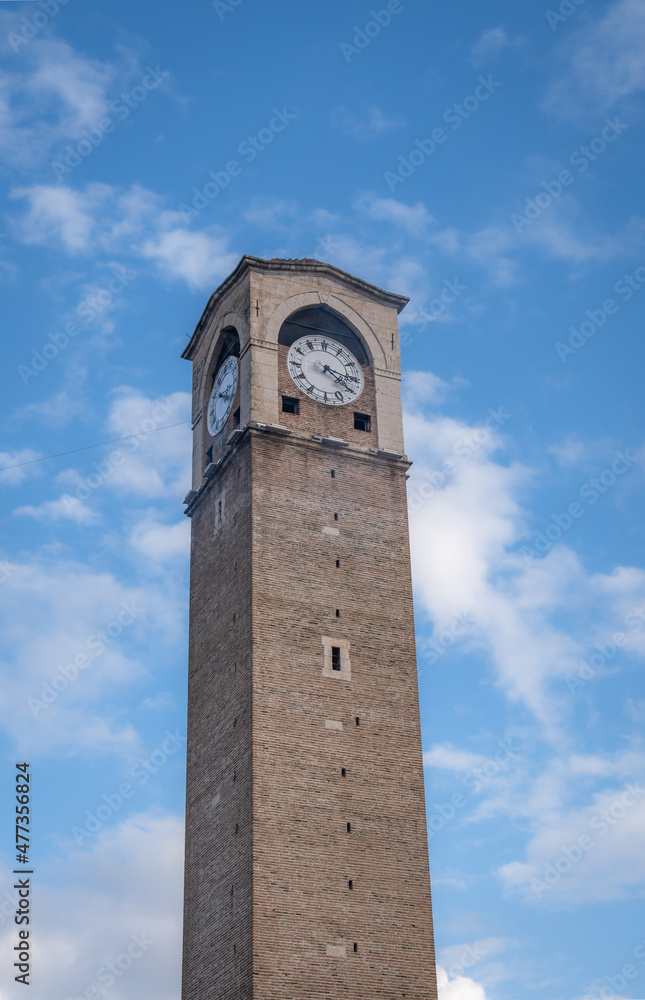 historical clock tower. buyuk saat. adana, turkey.