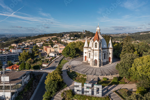 Aerial view of Igreja do Sameiro in Penafiel, Portugal. photo