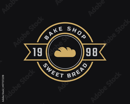 Classic Vintage Retro Label Badge Emblem Bread Bakery Bake Shop Label Sticker Logo Design Inspiration