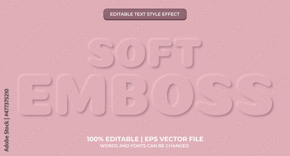 Neomorphic text effect. Neomorphisme emboss 3d simple pink modern editable text effect Neomorphic text effect. Neomorphisme emboss 3d simple pink modern editable text effect
