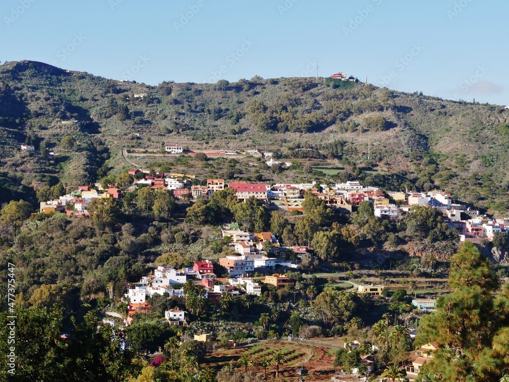 Dorf in den Bergen von Gran Canaria