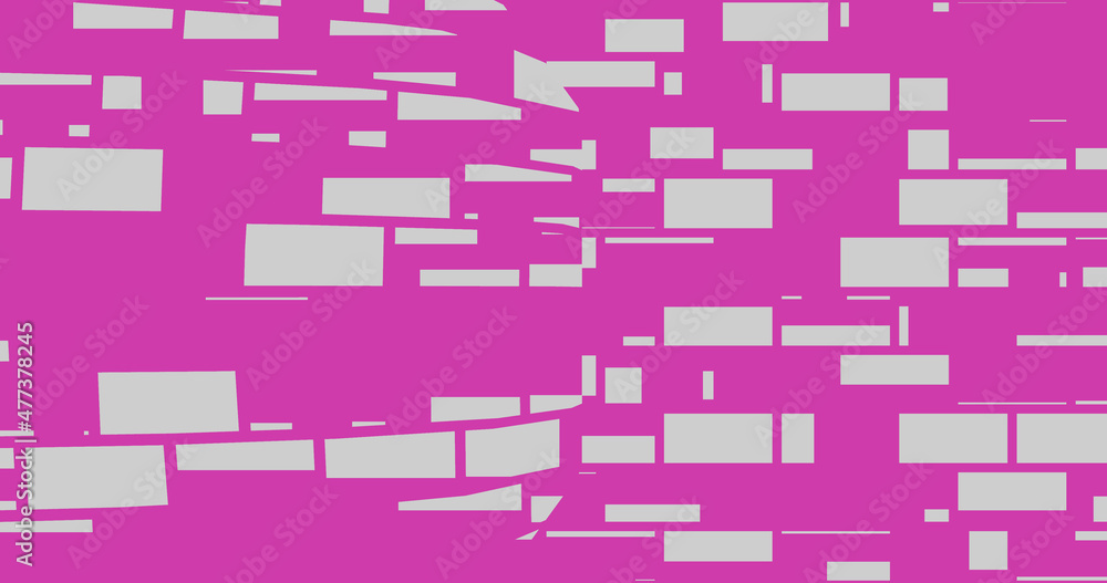 Render with pink surface with gray rectangles Render with pink surface with gray rectangles