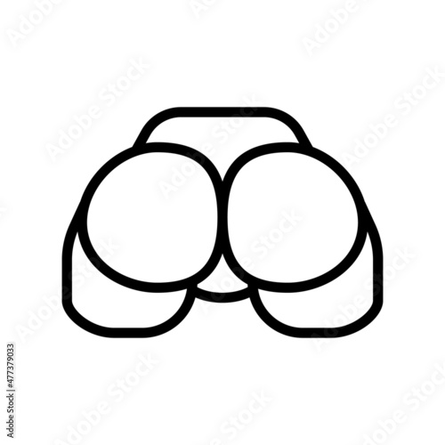 butt sex toy line icon vector. butt sex toy sign. isolated contour symbol black illustration