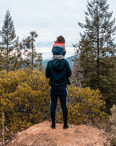 hiker in the mountains