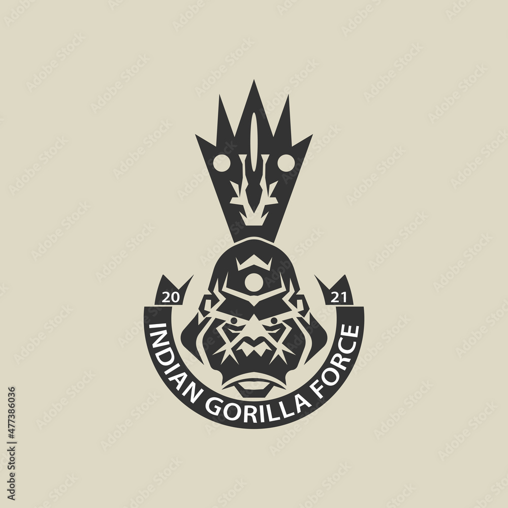 indian army gorilla vector for logo icon indian army gorilla vector for logo icon