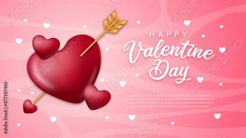 Lovely happy valentine's day background