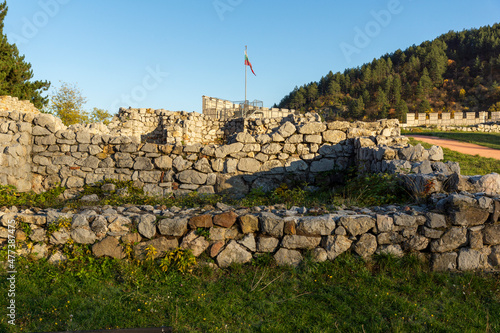 Ruins of medieval fortificated city of Krakra, Bulgaria photo