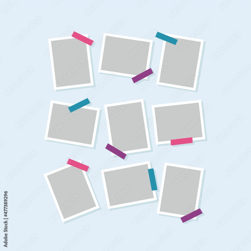 Set photo frame template. Photo frame template collection. Set photo frame template. Photo frame template collection.