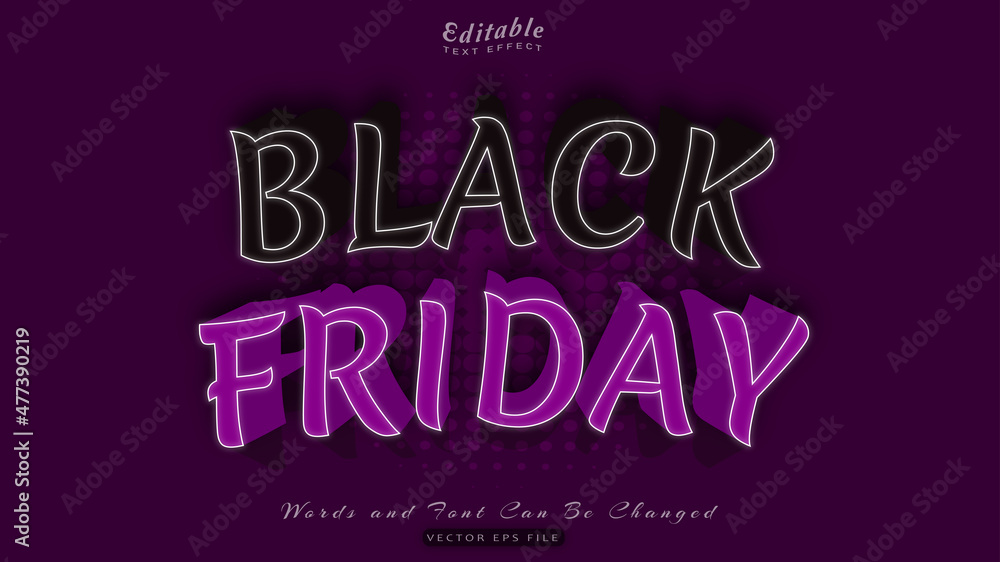 black friday text effect black friday text effect