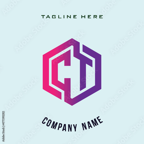 CT  lettering logo is simple, easy to understand and authoritative