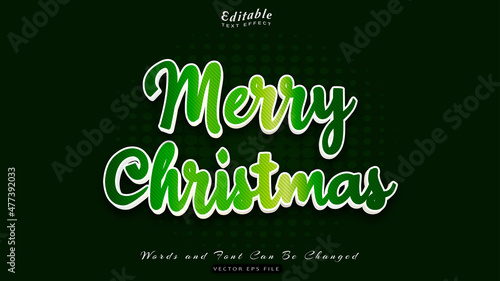 merry christmas text effect