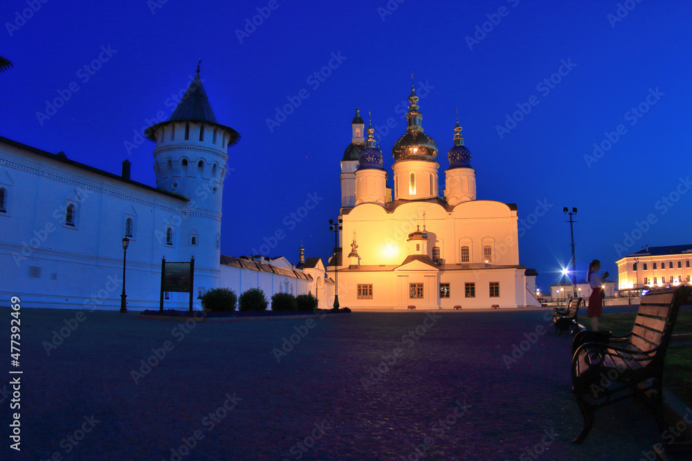 Evening view of the Sophia Cathedral of the Assumption Evening view of the Sophia Cathedral of the Assumption