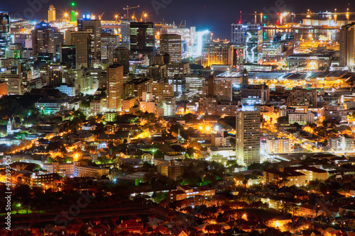 Wallpaper Mural Cape Town, South Africa at night time Torontodigital.ca
