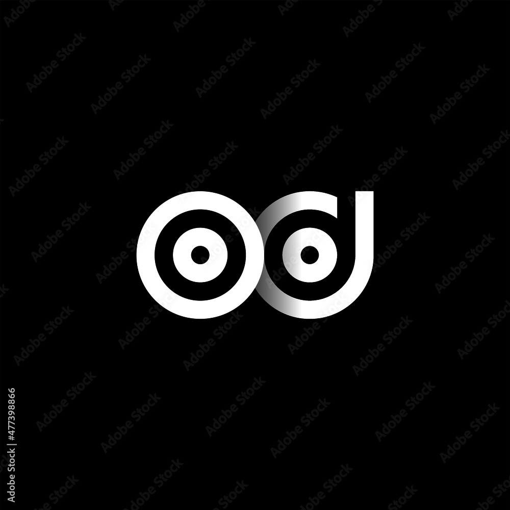 OD Letter Initial Logo Design Template Vector Illustration