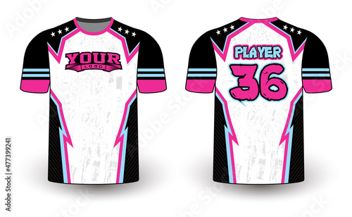 Sports gear template mockup perfect fit for all sports. The designs that go on casual wear, shirts, fashions apparel, and all kinds of team uniform