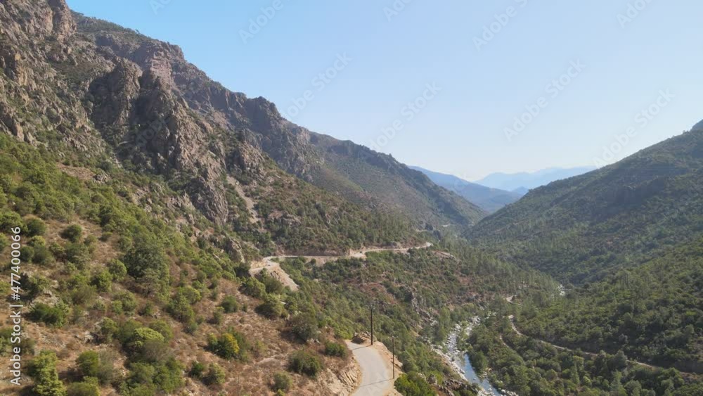 Corsica is the fourth-largest island in the Mediterranean and lies southeast of the French mainland. Corsica is the fourth-largest island in the Mediterranean and lies southeast of the French mainland.