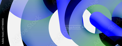 Circle abstract background. Vector illustration for wallpaper banner background card or landing page